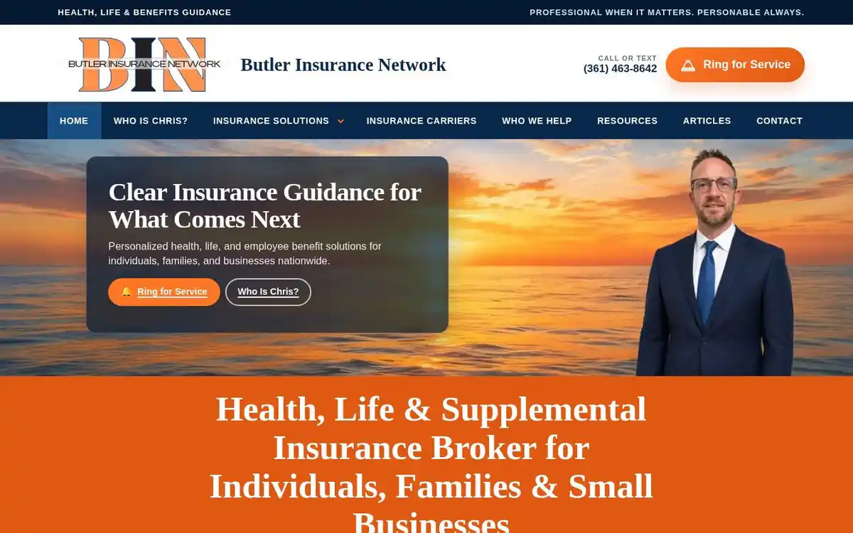 butler insurance website thumbnail