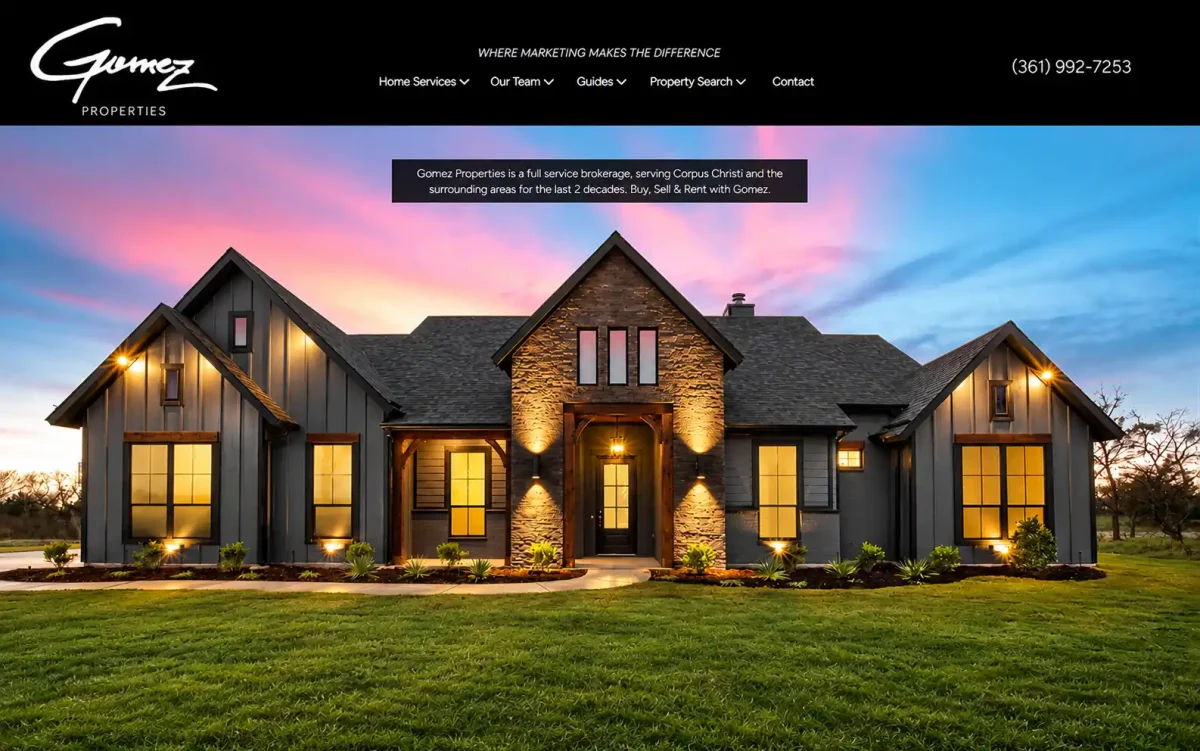 gomez properties website thumbnail