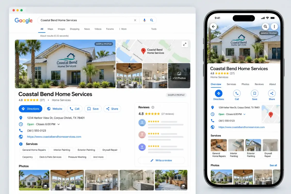 google profile sample
